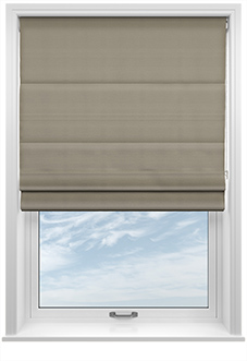 Shima Faux Silk, Pewter - Twist&Fit Roman Blind